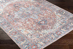 Lorin Traditional Rust Washable Area Rug
