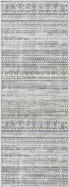 Katryna Global Ivory/Slate Gray Washable Area Rug