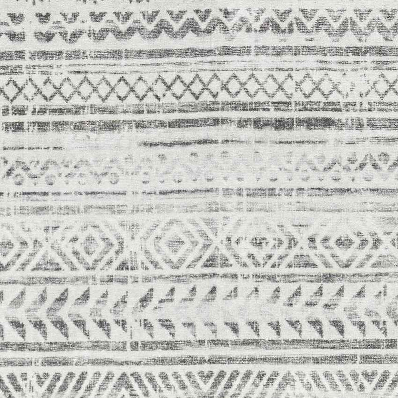 Katryna Global Ivory/Slate Gray Washable Area Rug