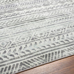 Katryna Global Ivory/Slate Gray Washable Area Rug