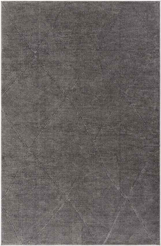 Pietro Global Charcoal Washable Area Rug