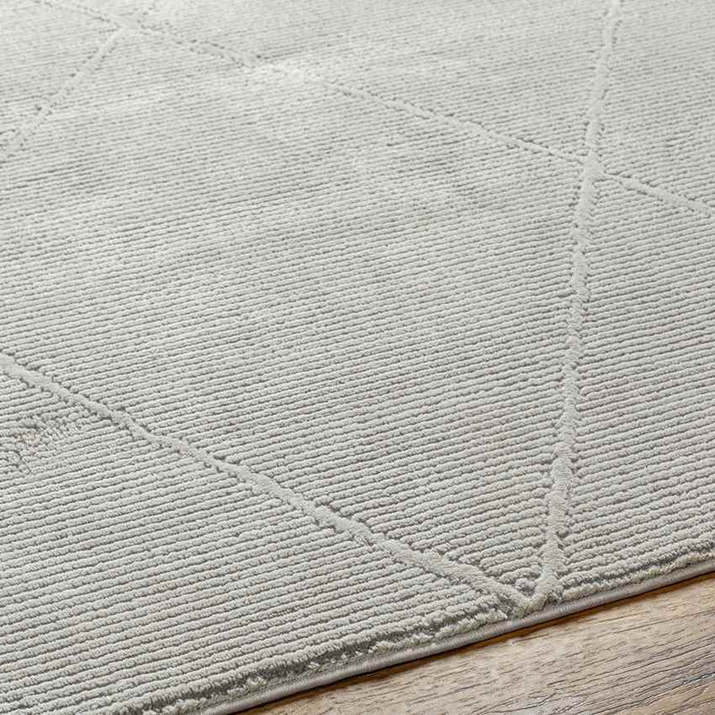 Pietro Global Light Slate Washable Area Rug