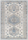 Kenja Traditional Cobalt/Ivory Area Rug