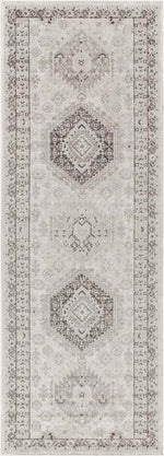 Kenja Traditional Dark Brown/Ivory Area Rug