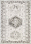 Kenja Traditional Dark Brown/Ivory Area Rug