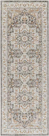 Kortny Traditional Ivory/Dark Brown Area Rug