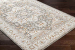 Kortny Traditional Ivory/Dark Brown Area Rug