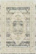 Javonte Traditional Light Beige/Pale Blue Area Rug