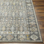 Joylynn Traditional Black/Burnt Orange Area Rug