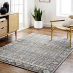 Joylynn Traditional Black/Burnt Orange Area Rug