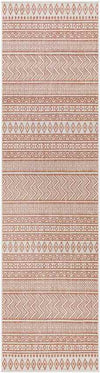 Antibes Global Coral/White Area Rug