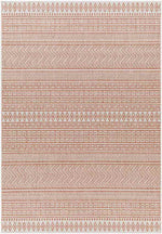 Antibes Global Coral/White Area Rug