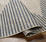 Okswerd Global Navy/Gray Area Rug