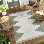 Wolfheze Global Olive/Gray Area Rug