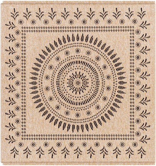 Niya Cottage Beige/Black Area Rug