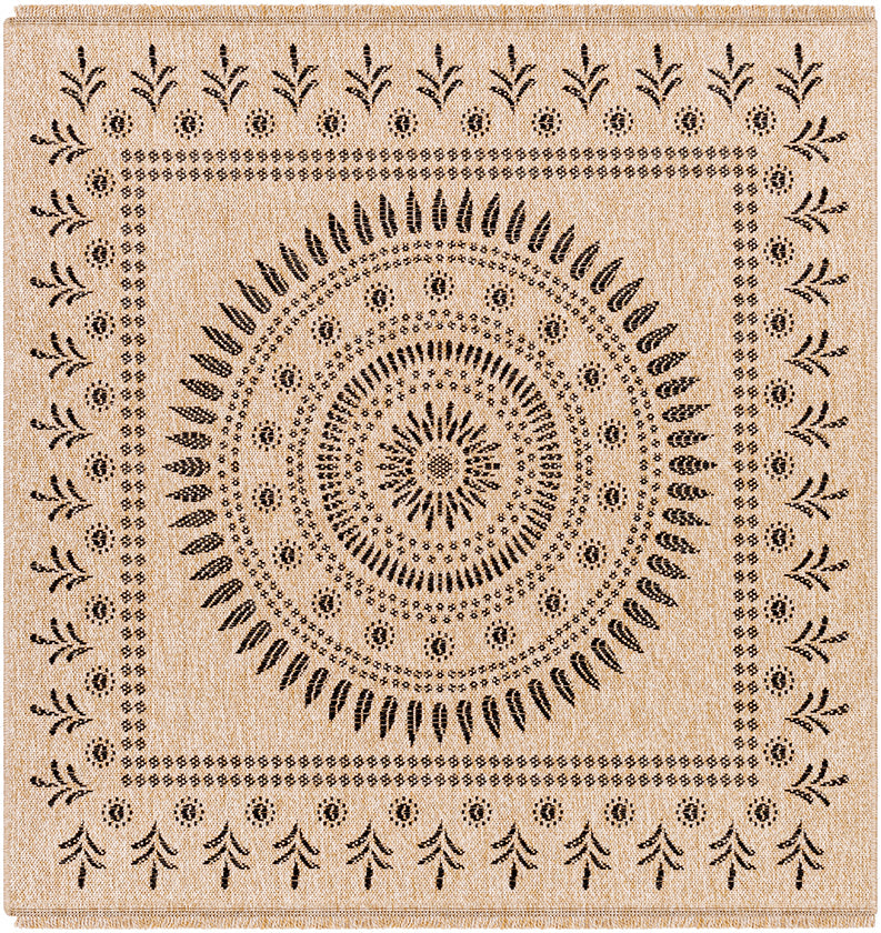 Niya Cottage Beige/Black Area Rug