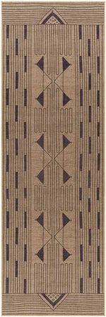 Dystany Cottage Pecan/Dark Gray Washable Area Rug