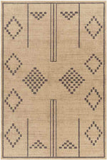 Courtnee Cottage Pecan/Dark Gray Washable Area Rug