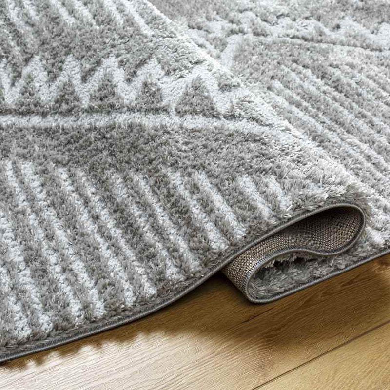 Brittane Global Gray/Dark Brown Area Rug