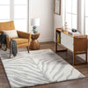 Delonte Modern Light Gray/Cream Area Rug
