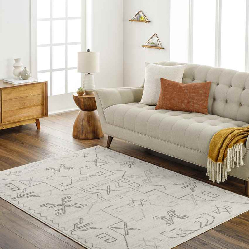 Kiara Global Off-White/Medium Gray Area Rug