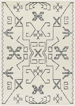 Kiara Global Off-White/Black Area Rug