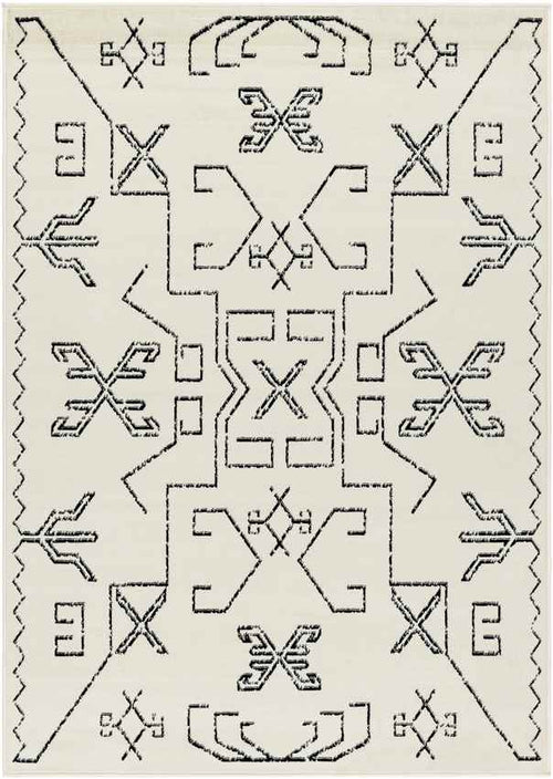 Kiara Global Off-White/Black Area Rug