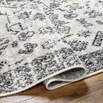 Tiffiny Traditional Black Area Rug
