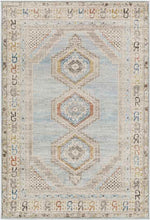 Jennefer Traditional Sky Blue Area Rug