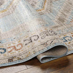 Jennefer Traditional Sky Blue Area Rug