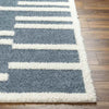 Crysal Modern Navy Blue Area Rug