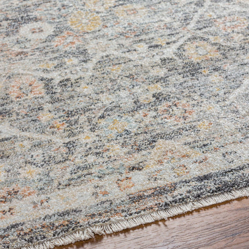 Randa Traditional Black/Beige Area Rug