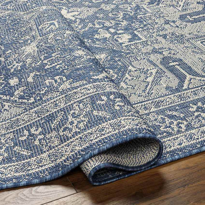 Effrey Traditional Navy/Cream Area Rug