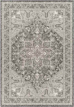 Effrey Traditional Black/Cream Area Rug
