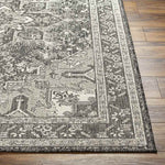 Effrey Traditional Black/Cream Area Rug