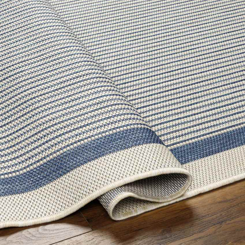 Wenceslao Modern Navy/Cream Area Rug