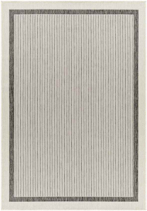 Wenceslao Modern Black/Cream Area Rug