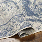 Dalvin Modern Navy/Beige Area Rug