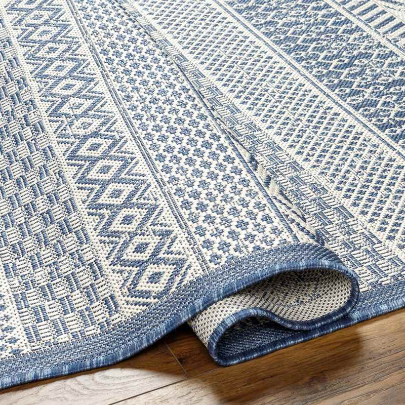 Charle Modern Navy/Beige Area Rug
