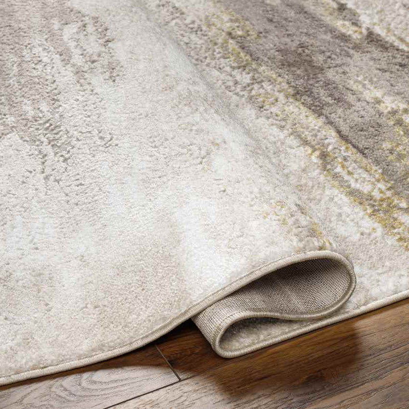 Hila Modern Dark Brown/Off-White Area Rug