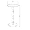 Kristelle Brown End Table