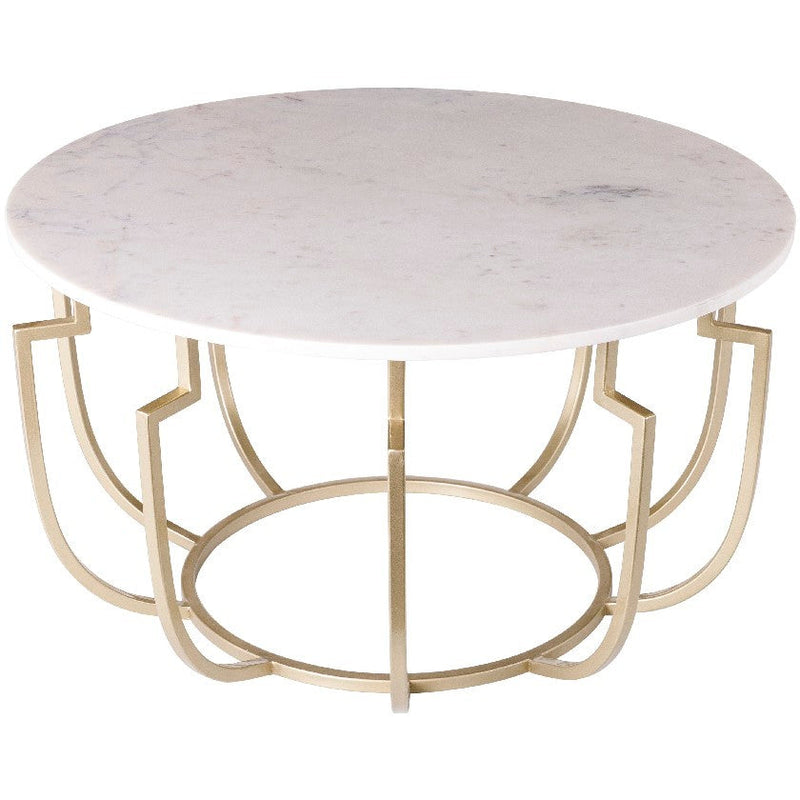 Untertilliach White/Champagne Coffee Table