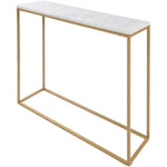 Miehikkala White/Gold Console Table