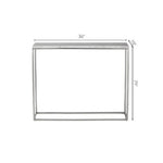 Miehikkala White/Gold Console Table