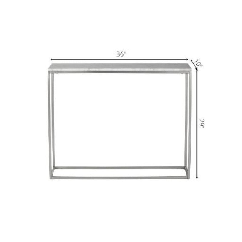Miehikkala White/Gold Console Table