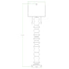 Zarina Modern Black Floor Lamp