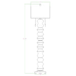 Zarina Modern Black Floor Lamp