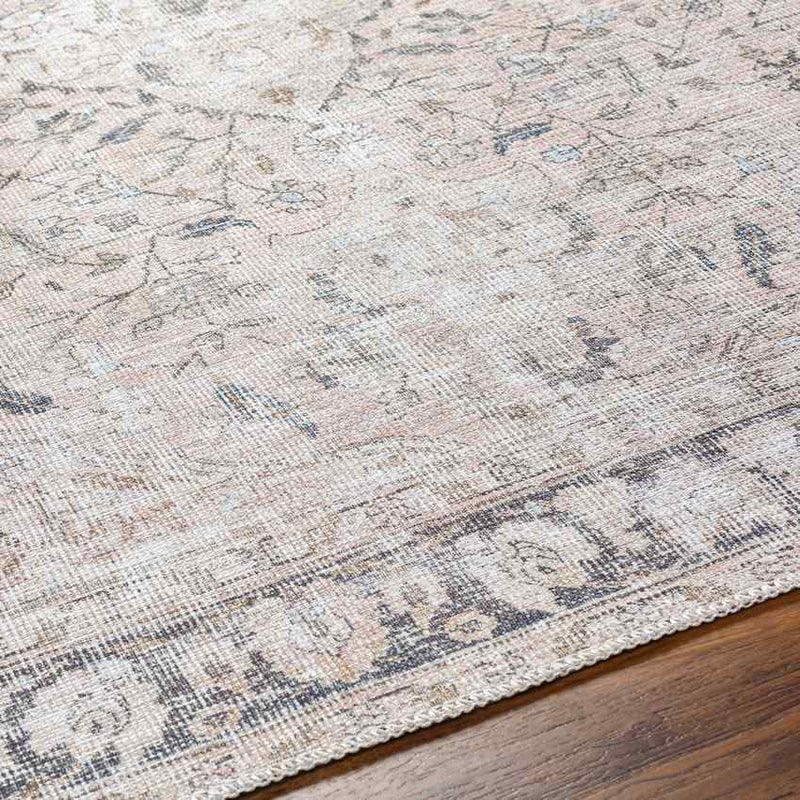 Sederick Traditional Blush Washable Area Rug