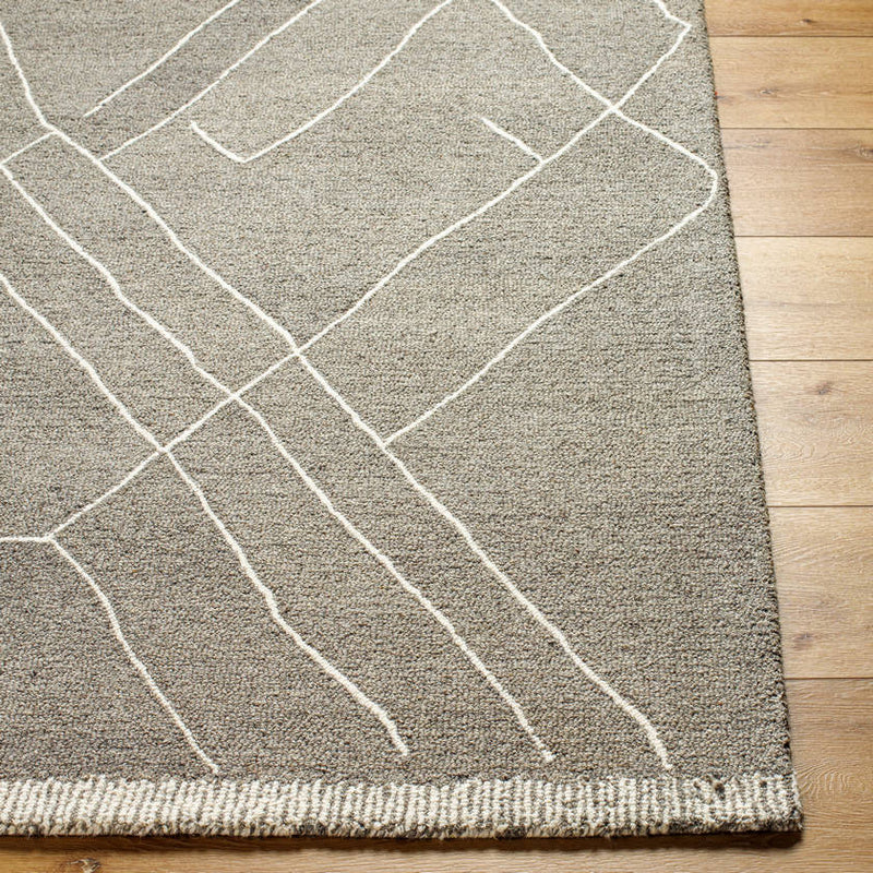 Trout Valley Global Medium Gray/Cream Area Rug