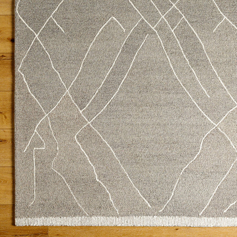 Trout Valley Global Medium Gray/Cream Area Rug